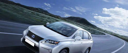 Lexus RX Front Angle High View