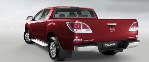 Rear Cross Side View of Mazda BT-50