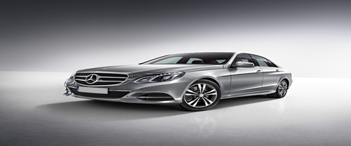 E Class Sedan Front angle low view