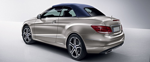 Rear Cross Side View of Mercedes-Benz E Class Cabriolet