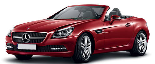 SLK Class Front angle low view