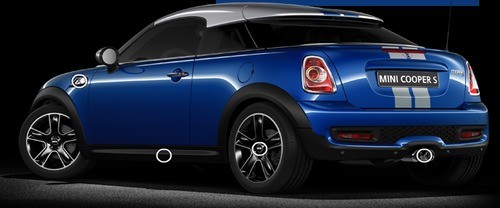 Rear Cross Side View of MINI Coupe