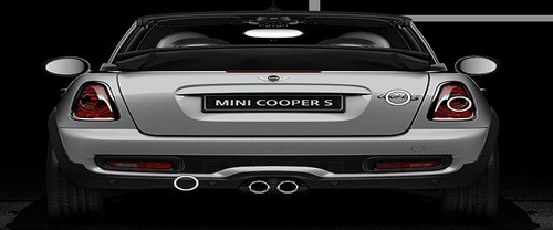 Full Rear View of MINI Cabrio