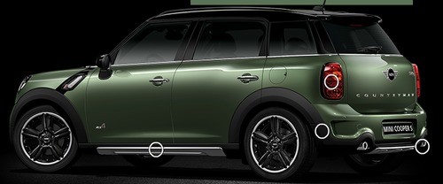 Rear Cross Side View of MINI Countryman