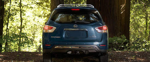 Full Rear View of Nissan Pathfinder