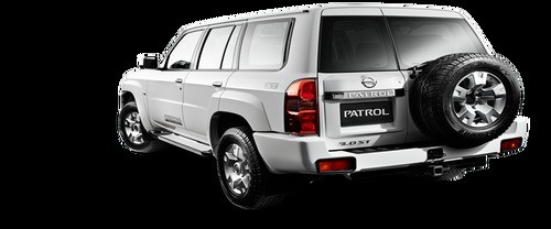 Rear Cross Side View of Nissan Patrol