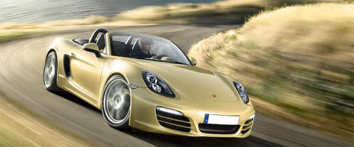 Porsche Boxster Front Cross Side View