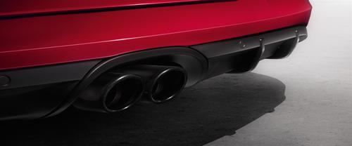 Exhaust Pipe of Porsche Boxster GTS