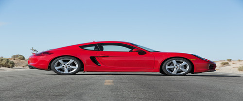 Porsche Cayman Drivers Sideview