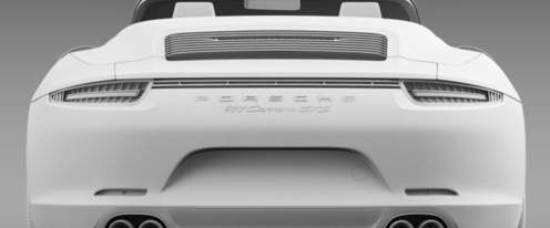 Full Rear View of Porsche 911 Carrera GTS Cabriolet