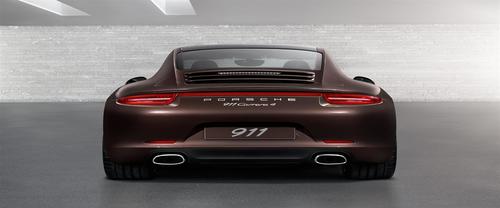 Full Rear View of Porsche 911 Carrera 4