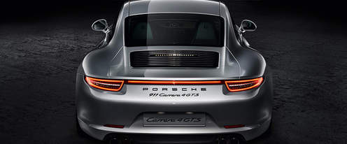 Full Rear View of Porsche 911 Carrera 4 GTS