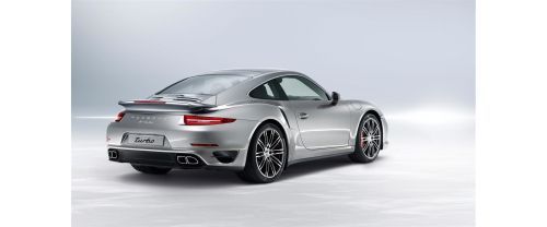 911 Turbo Rear angle view
