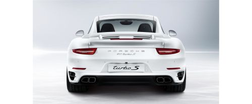 Full Rear View of Porsche 911 Turbo S