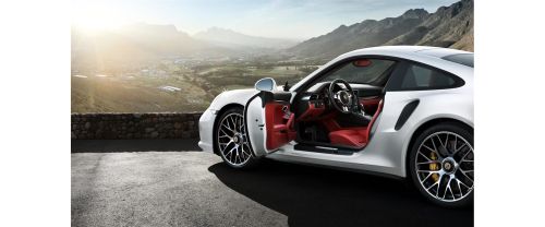Porsche 911 Turbo S Inside Of Drivers Side Open Door