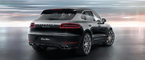Macan Turbo Rear angle view