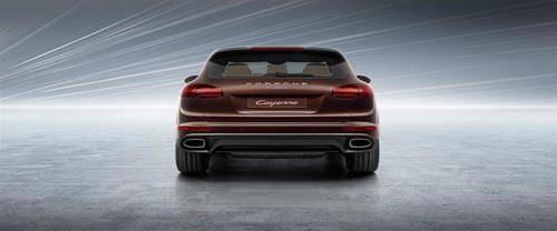 Full Rear View of Porsche Cayenne