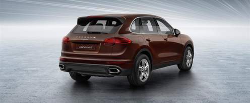 Cayenne Diesel Rear angle view