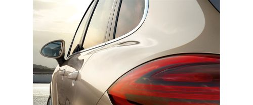 Porsche Cayenne Turbo Drivers Side Mirror Rear Angle