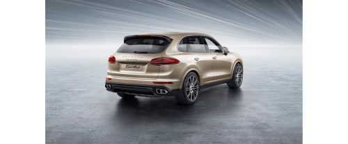 Cayenne Turbo Rear angle view