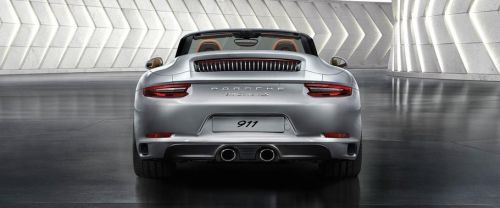 Full Rear View of Porsche 911 Carrera S Cabriolet