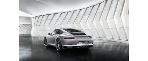 Rear Cross Side View of Porsche 911 Carrera S Cabriolet