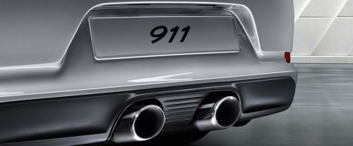 Exhaust Pipe of Porsche 911 Carrera S