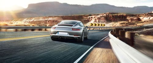 911 Carrera S Rear angle view
