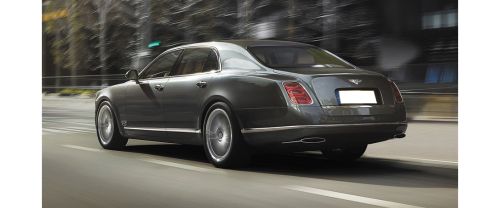 Rear Cross Side View of Bentley Mulsanne