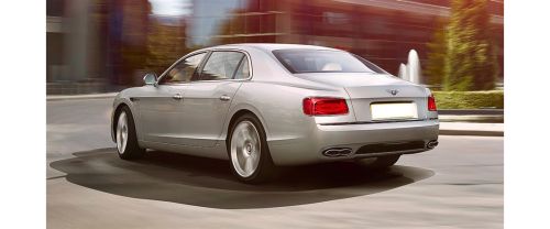 Rear Cross Side View of Bentley New Flying Spur V8