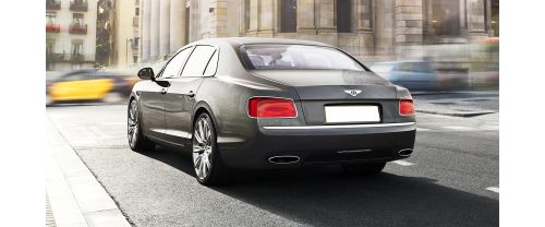 Rear Cross Side View of Bentley Flying Spur W12