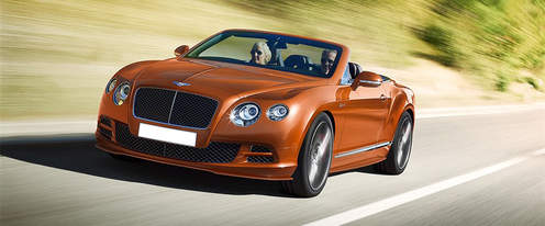 Bentley Continental GT Speed Convertible Front Angle High View