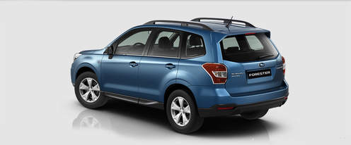 Rear Cross Side View of Subaru Forester