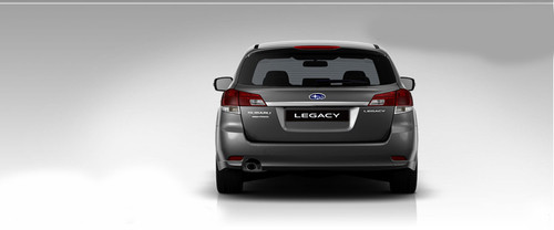 Full Rear View of Subaru Legacy Station Wagon