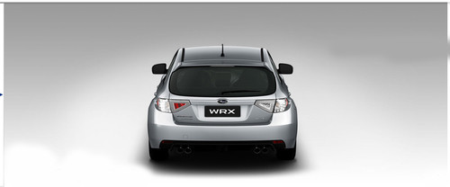 Full Rear View of Subaru WRX