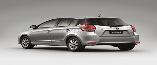 Rear Cross Side View of Toyota Yaris HB