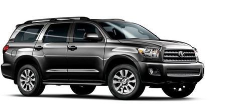 Toyota Sequoia Front Cross Side View