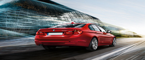 3 Series Sedan Rear angle view