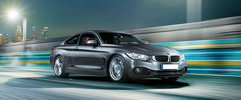 BMW 4 Series Coupe Front Cross Side View
