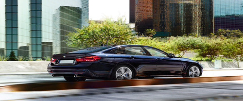 4 Series Gran Coupe Rear angle view