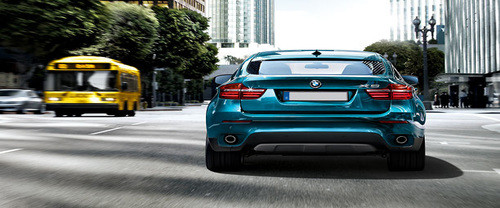 Full Rear View of BMW X6