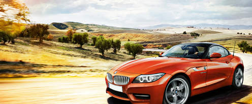 BMW Z4 Roadster Front Angle High View