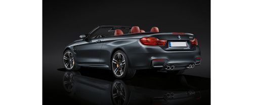 Rear Cross Side View of BMW M4 Convertible