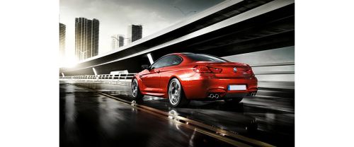 Rear Cross Side View of BMW M6 Coupe