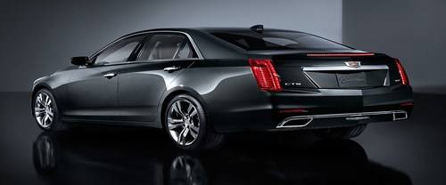 Rear Cross Side View of Cadillac CTS Standard
