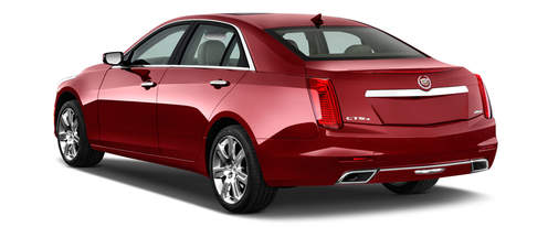 Rear Cross Side View of Cadillac CTS LUXURY