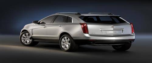 Rear Cross Side View of Cadillac SRX Crossover