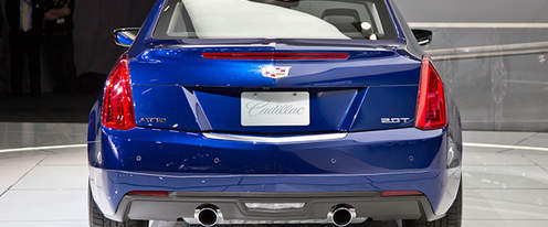 Full Rear View of Cadillac ATS Coupe