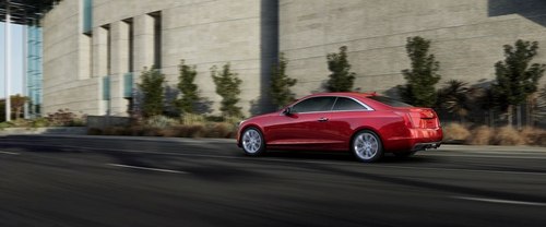 Rear Cross Side View of Cadillac ATS Coupe