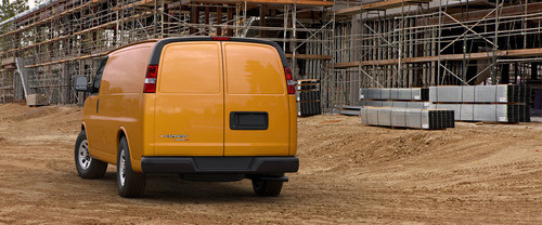 Rear Cross Side View of Chevrolet Express Passenger 2500